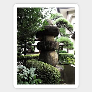 Stone Lantern in a Japanese Garden Sticker